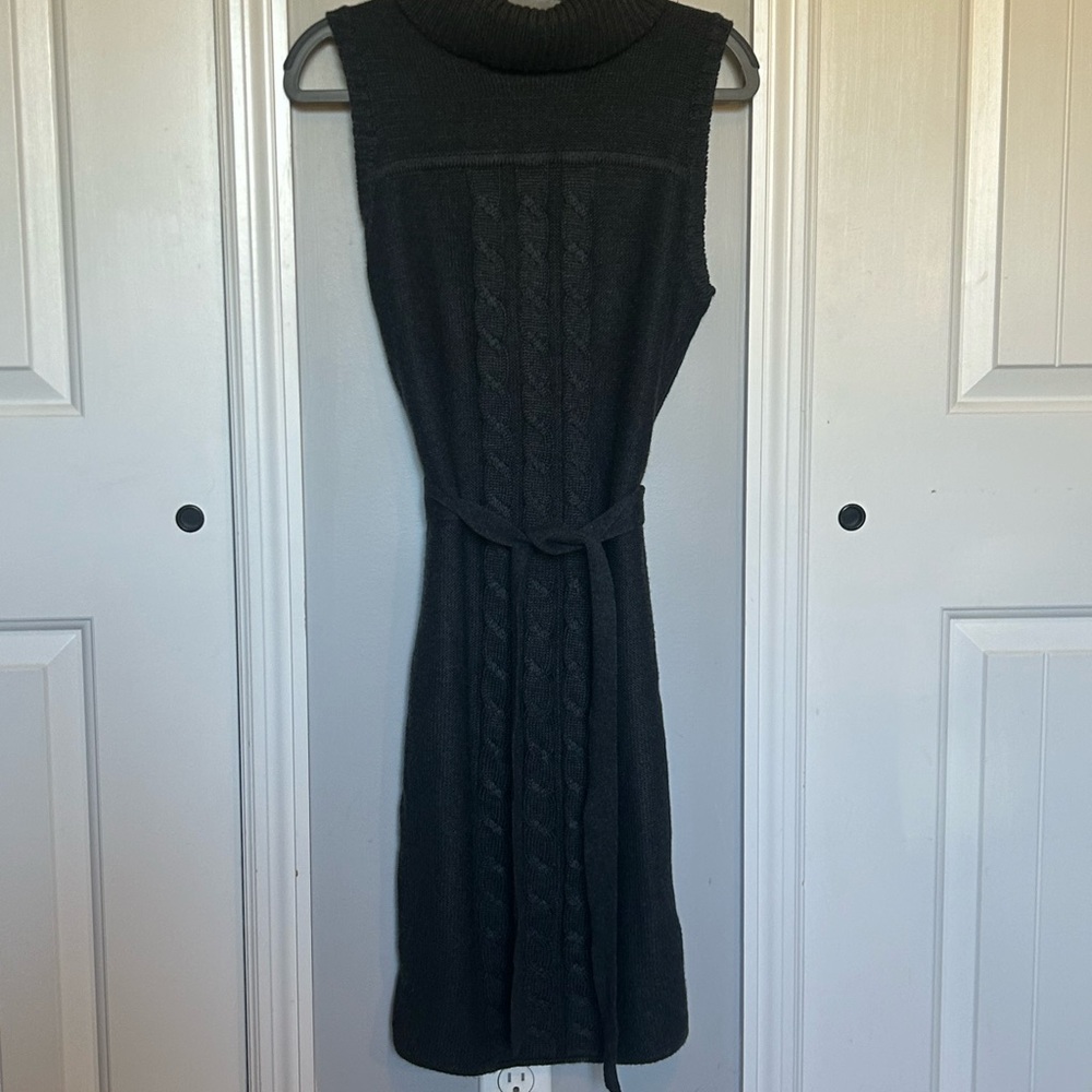 Calvin Klein Dark Gray Sleeveless Sweater Dress